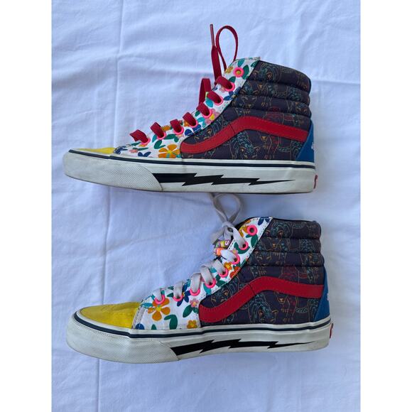 Vans Off The Wall Custom Made JellyNut Sandwich High Tops Women's 8 Men's 6/5 - Picture 3 of 13
